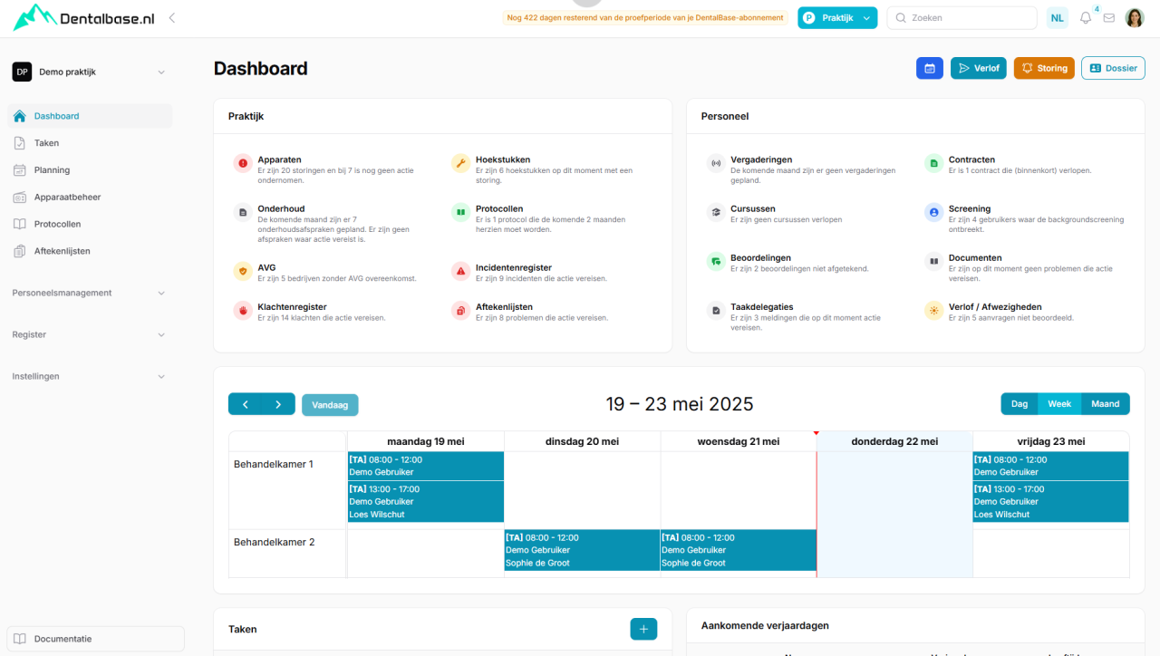 Dentalbase dashboard